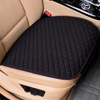 flax car seat covers black front car seat cushion linen fabric seat pad protector car accessories anti slip