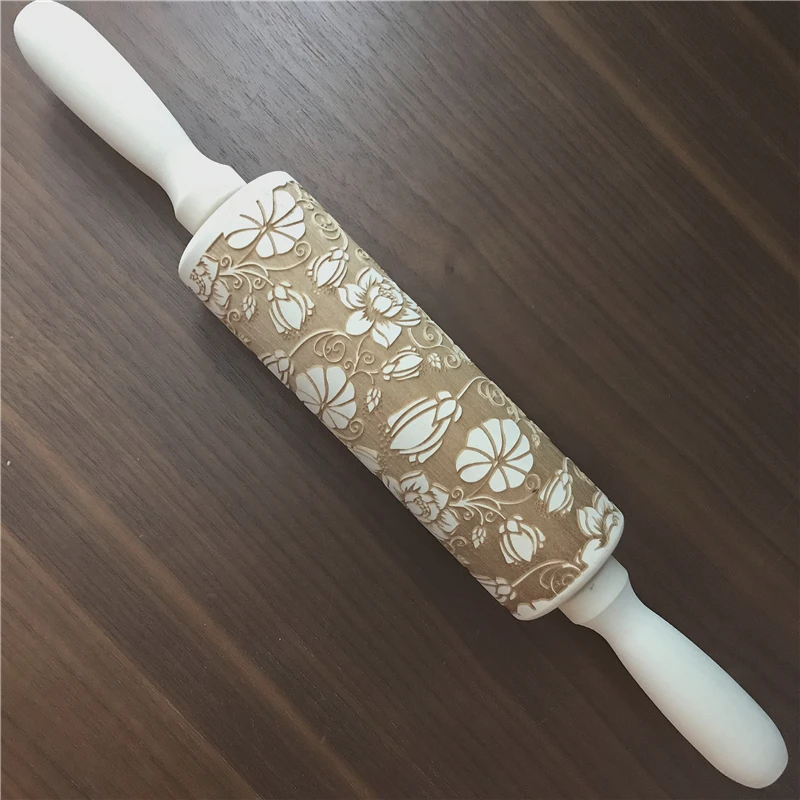 Рождественский олень деревянная Скалка тиснение выпечки печенье фондан пирог