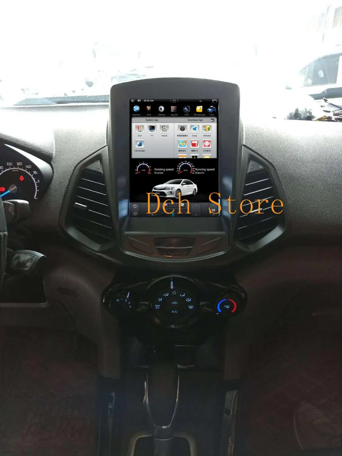 10 4 ''вертикальный автомобильный DVD-плеер в стиле tesla Android 9 0 GPS-навигация Радио