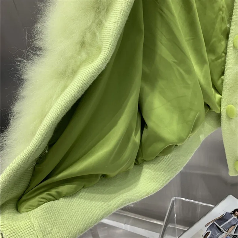 

Fashion Real Fox Fur Coats Women Winter V Collar Single Breasted Natural Fox Fur Jacket Outwear Luxury Thick Warm Coat 2021 New