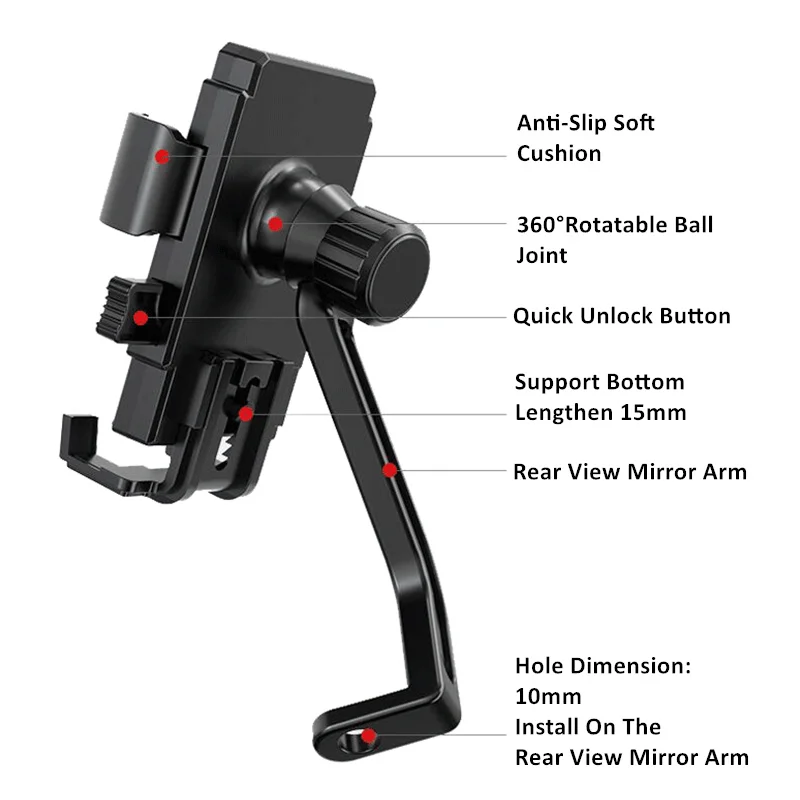 Держатель сотового телефона для скутера ALWAYSME Niu NQI GT/S Sport MQI GT UQI