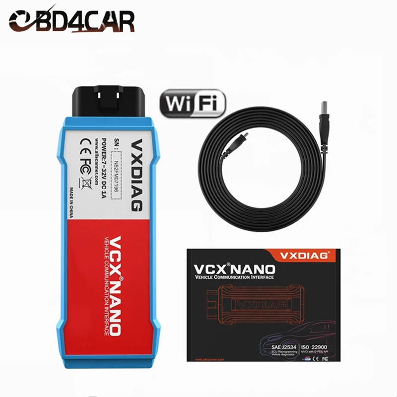Автомобильный диагностический сканер VXDIAG VCX NANO прибор для полной диагностики