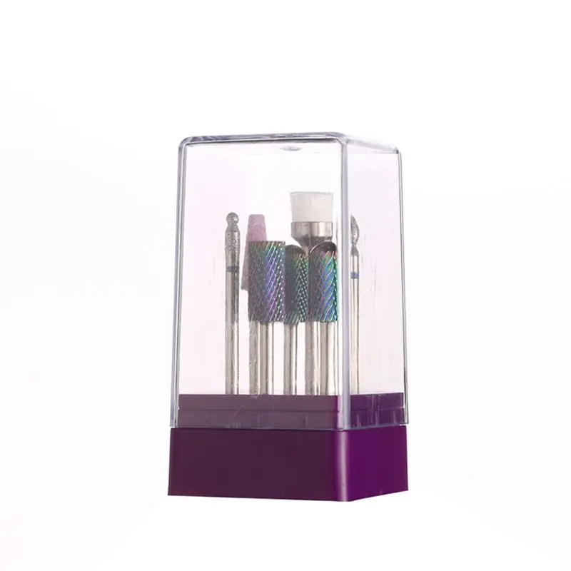 

7 Pcs Tungsten Gold Nail Polishing Machine Drill Set 7 Sets Of Multi-Style Multi-Function Beauty Accessories Drill Holder X7YB