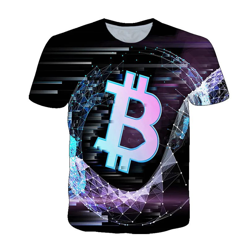 

Bitcoin Men's T Shirt Fshion 3D Print Harajuku O-Neck Tshirt Revolution Graphic T-shirt Cool Tops Unisex oversized Casual Tee