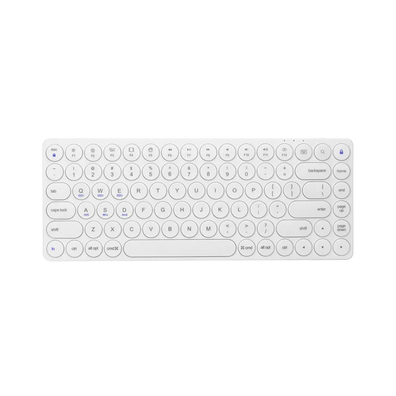Round Cap Wireless Bluetooth Keyboard 85 Keys ABS Portable Keyboards for PC Laptop Win/iOS/Android | Компьютеры и офис