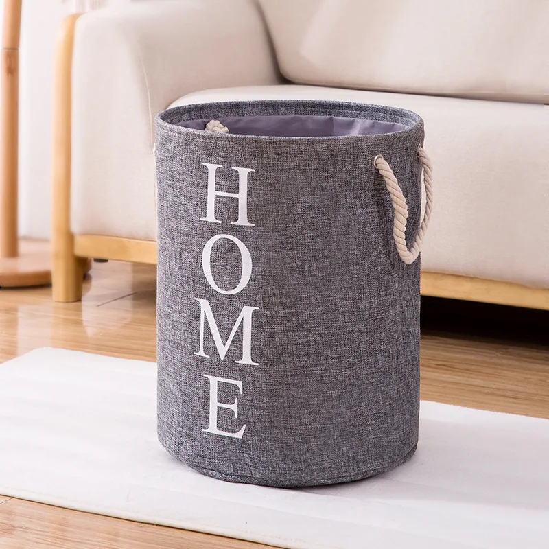

Laundry Bag Bathroom Supplies Cotton Linen Dirty Clothes Basket Quilt Storage Basket Toy Storage Box Household Tools