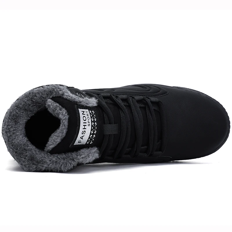 Новинка 2019 года модные теплые мужские зимние ботинки на меху Мужская обувь