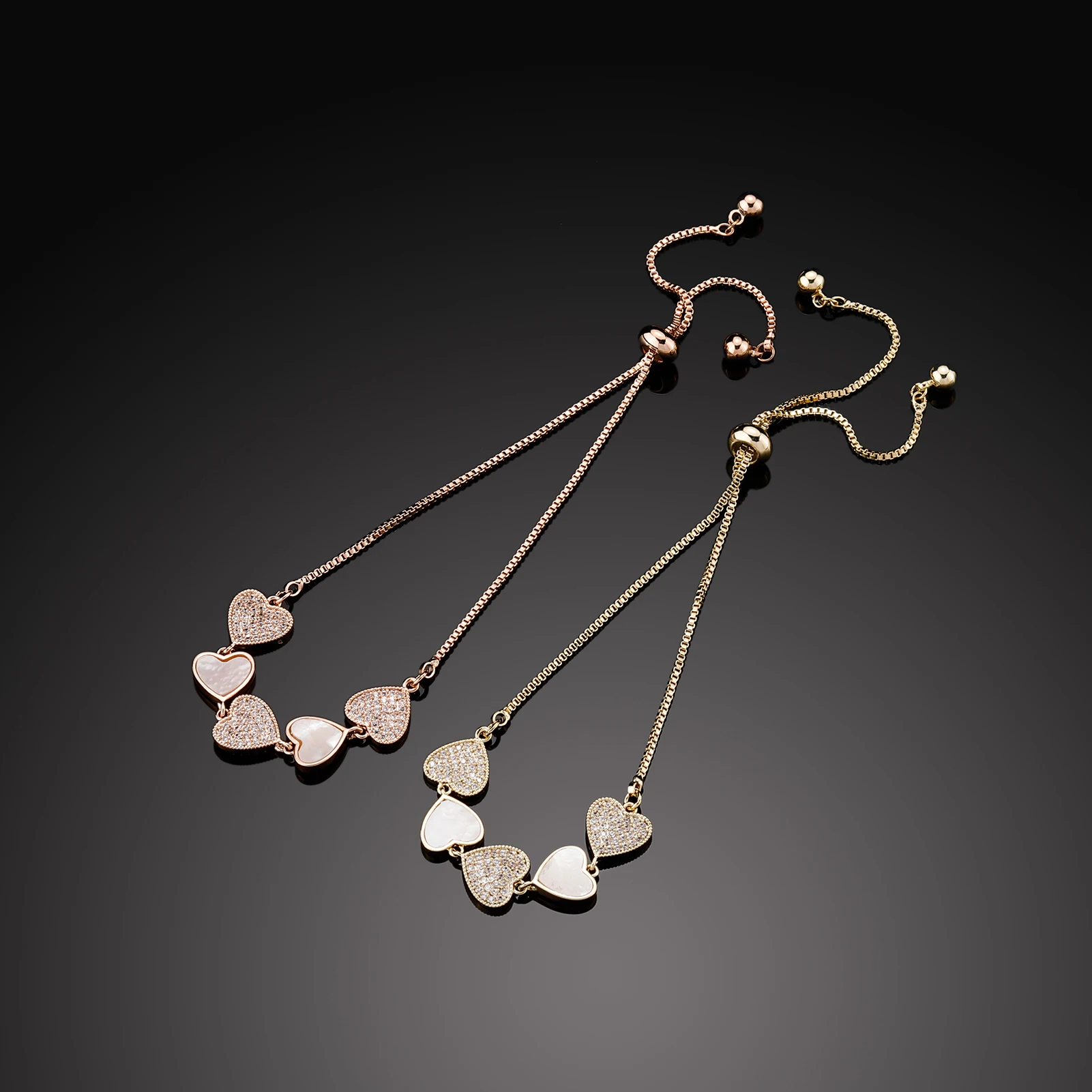 

JINAO 2021 new romantic high-quality zircon love bracelet & lovers' gift