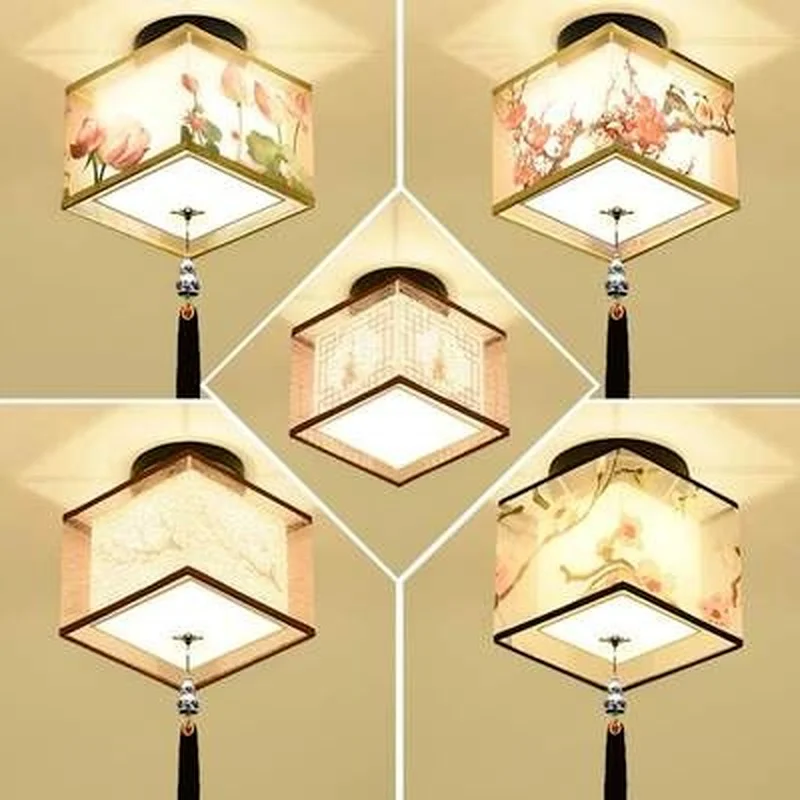 New Chinese style of Chinese wind Led ceiling lights plafond lamp for home living room lights ceiling light fixture circular