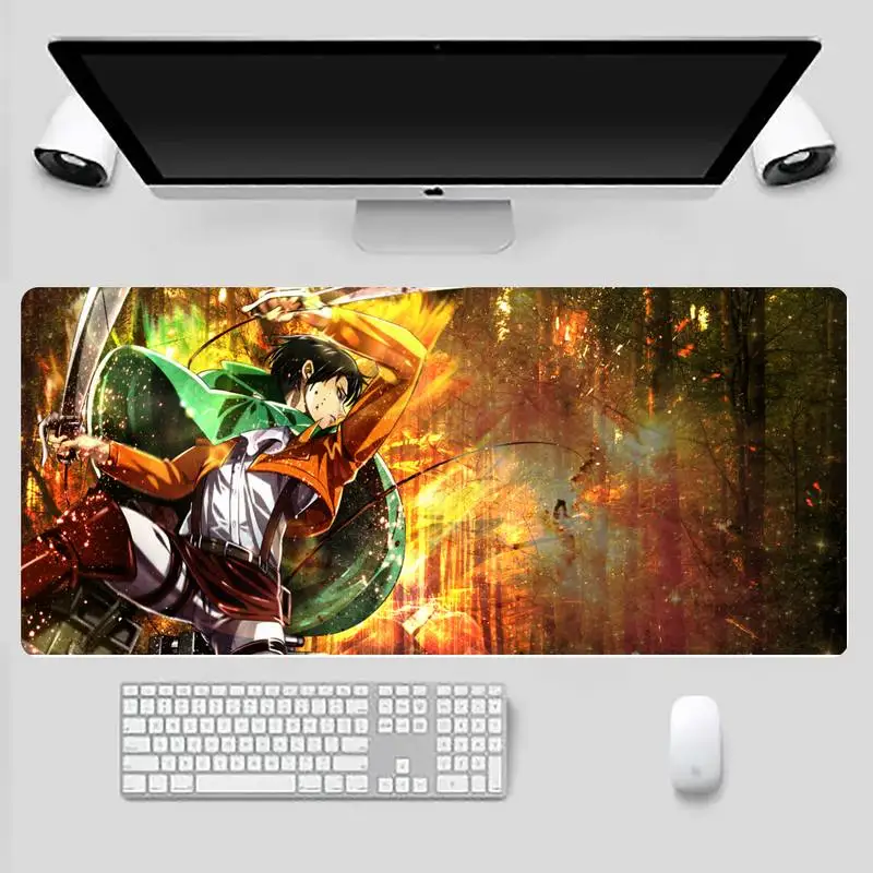 

attack on titan anime Beautiful Anime Mouse Mat X XL XXL Non-slip Cushion Thickness 2mm LockEdge equal LE