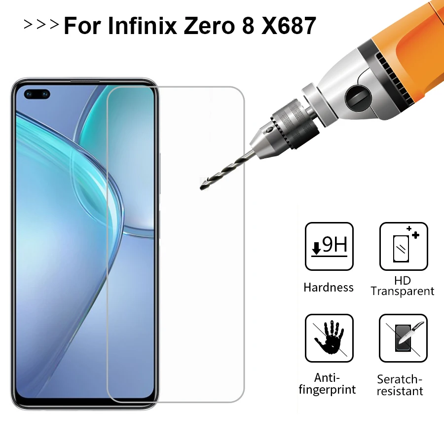 Защитное стекло для Infinix Zero 8 Zero8 X687 2 шт. | Мобильные телефоны и аксессуары
