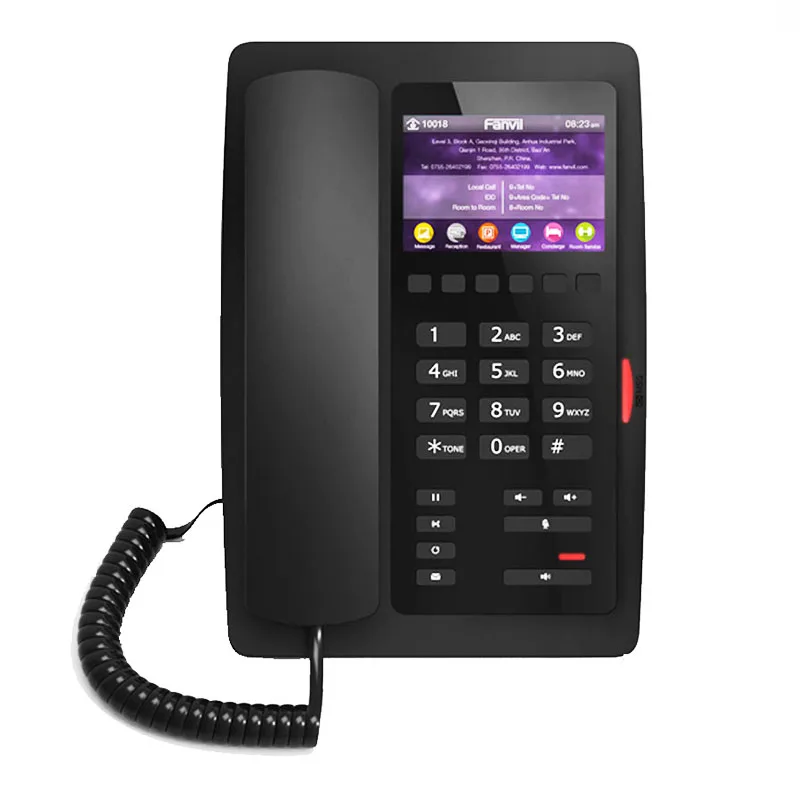 Ip телефон Fanvil H5 SIP с блоком питания цветной экран 3 5 дюйма фиксированный для дома