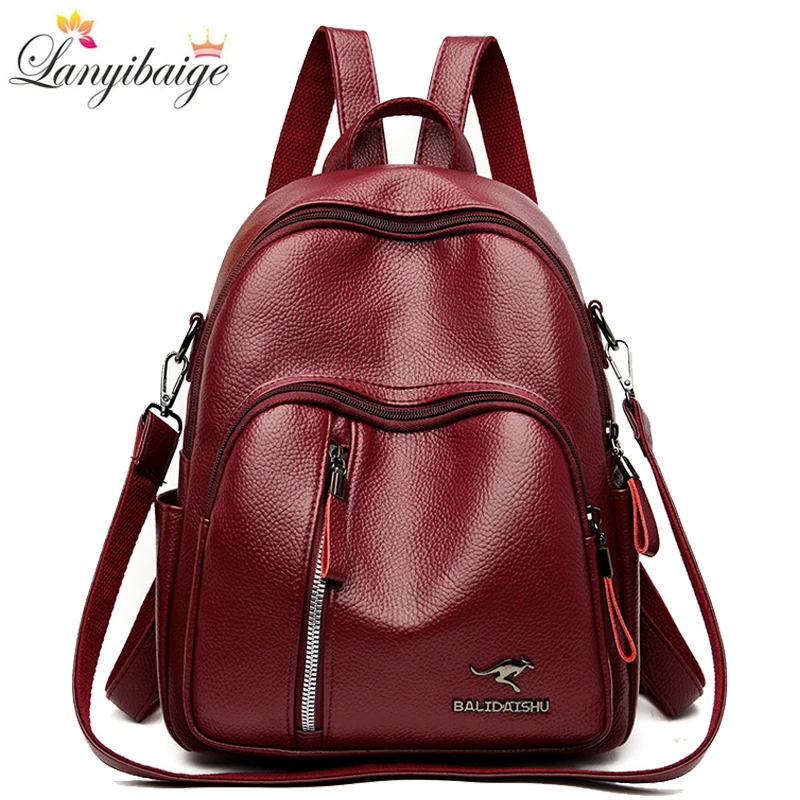 

Хорошо продавать новый женский рюкзак большой емкости рюкзак для путешествий высокого качества рюкзак из искусственной кожи модные школьн...