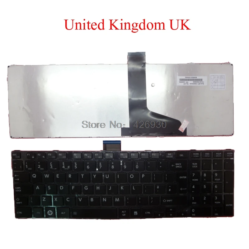 Клавиатура для ноутбука US UK JP PO TI Toshiba Satellite L850 L850D L855 L855D L870 L870D английский