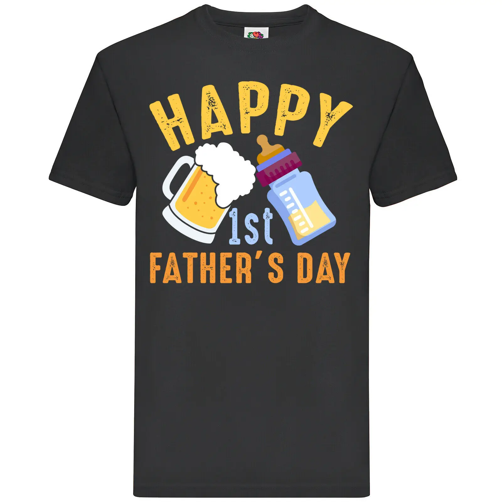 

Happy 1St Father's Day t-shirt Short Casual Cotton O-Neck men clothing