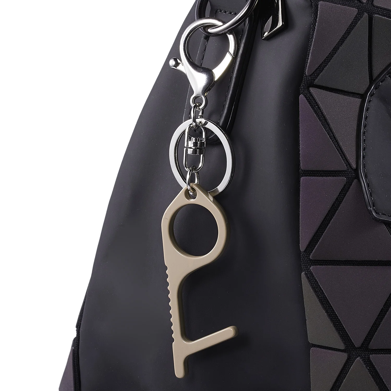 

Hygiene Hand Metal EDC Door Opener Multifunctional Keychain Hand Tool Open Door Tools Avoid Touch Contactless Hot Sale Keyring