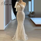 Женское вечернее платье-русалка, длинное прозрачное платье в дубайском стиле, для выпускного вечера, в стиле знаменитостей, Саудовская Аравия, 2020