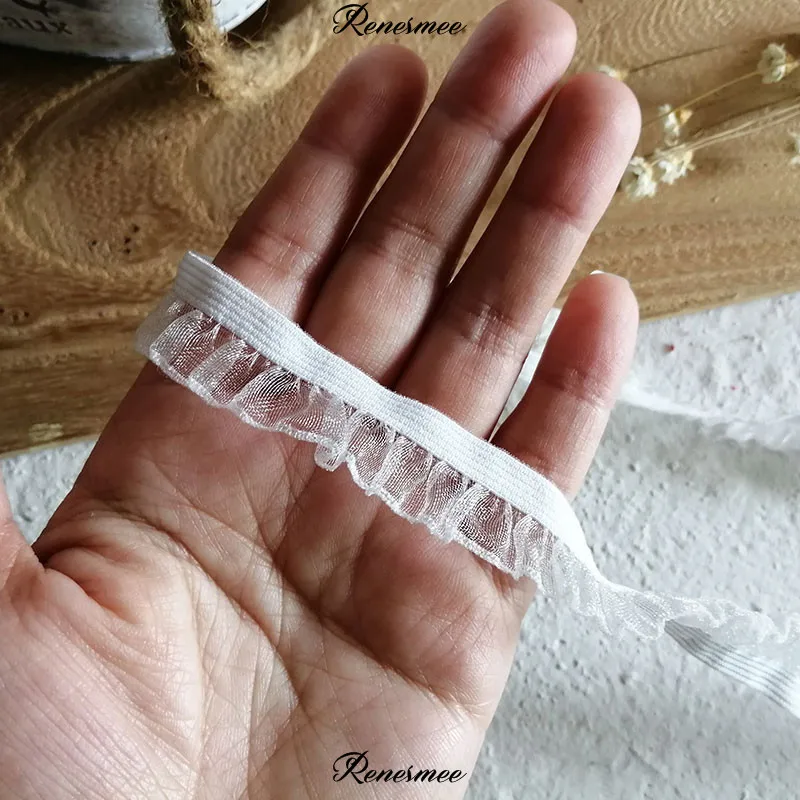 5 м цвета слоновой кости розовый черный эластичный кружевной обрезанный