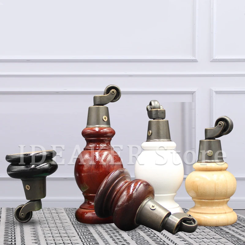 

Rubber Wooden Gourd Furniture Foot Sofa Foot Cabinet Foot Tea Table Foot Solid Wood Furniture Leg Furniture Accessories
