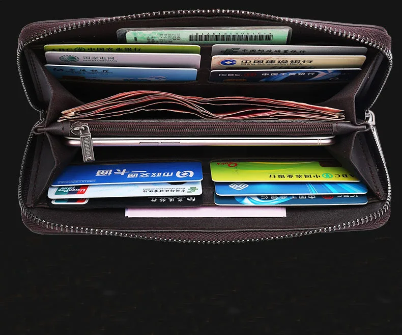 Men's Wallet Clutch Bag Billeteras Para Hombre Mens Wallet Man Purse Leather Genuine Luxury Carteira Masculina Couro 2022