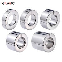 heigh 1420304156mm heavy duty magnetic metal penis cock ring stainless steel ball scrotum stretcher big men erection sex toy