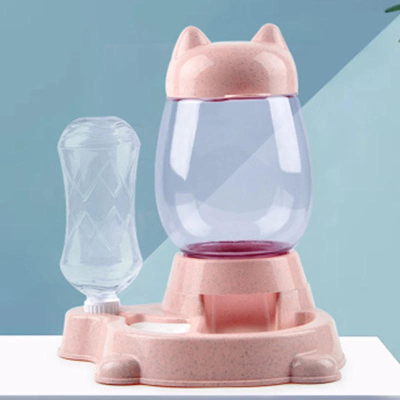 Pet Automatic Feeder Cat Dog Food Dispenser Water Drinking Bowl Feeding Pets Supplies | Дом и сад