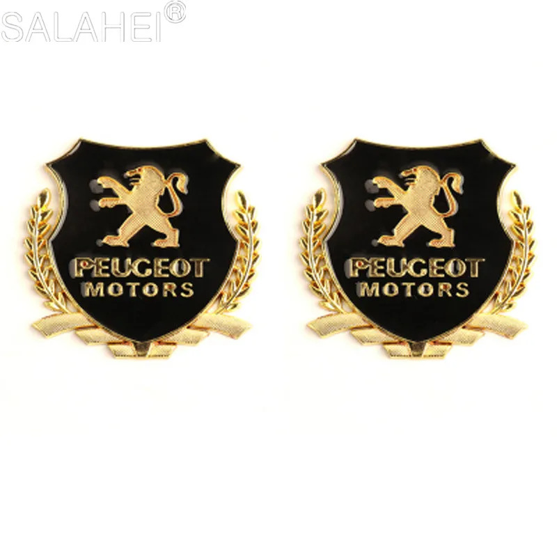 

Automobile Metal Car Side logo Sticker Window Emblem Badge For Peugeot 307 206 308 407 207 3008 406 208 508 301 2008 408 5008