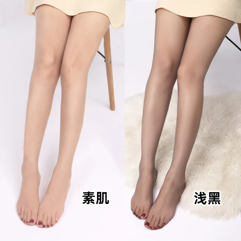 Ультратонкие черные чулки 6 шт. светильник 0D женские тонкие Бесшовные прозрачные