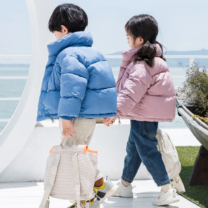 2019 г. Осенняя плотная пуховая детская парка куртки зимние зимнее пальто для