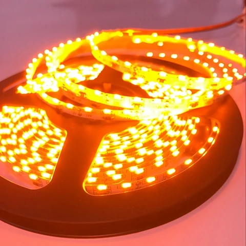 Цвет: желтый 5 м/рулон DC 12V 24V SMD335 сбоку излучающих светодиодный полосы светильник 120 светодиодный S/М 8 мм PCB гибкие светодиодные ленты светильник 120 градусов светильник ing с 3 м клейкие ленты - Испускаемый цвет: Цвет: желтый