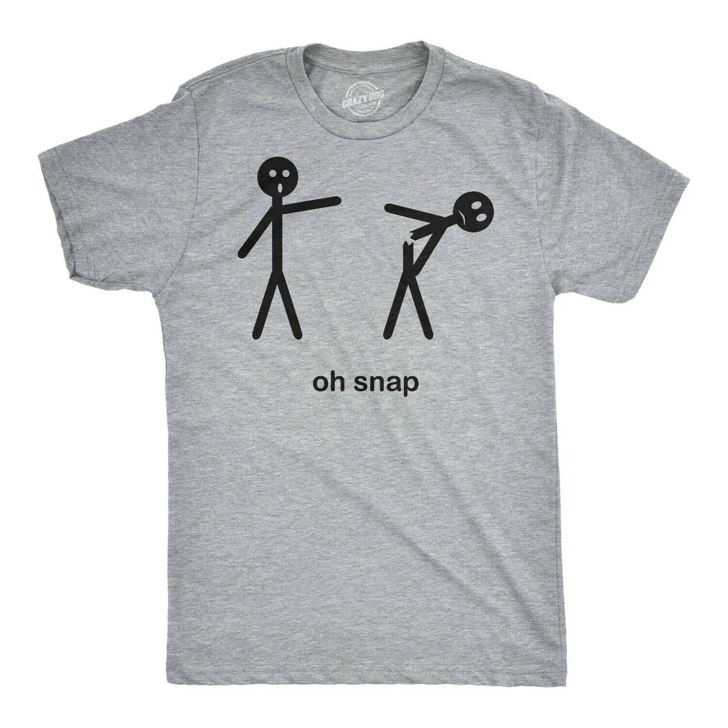 

Mens Oh Snap Funny Stick Figure Hilarious Sarcastic Adult Humor Sarcasm T shirt