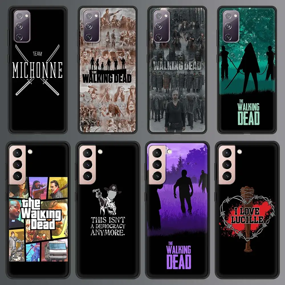 

Hot TV The Walking Dead Case For Samsung Galaxy S21 Ultra S20 FE S10 S9 Plus S10E S8 Soft Silicone Black Phone Cover TPU Shell
