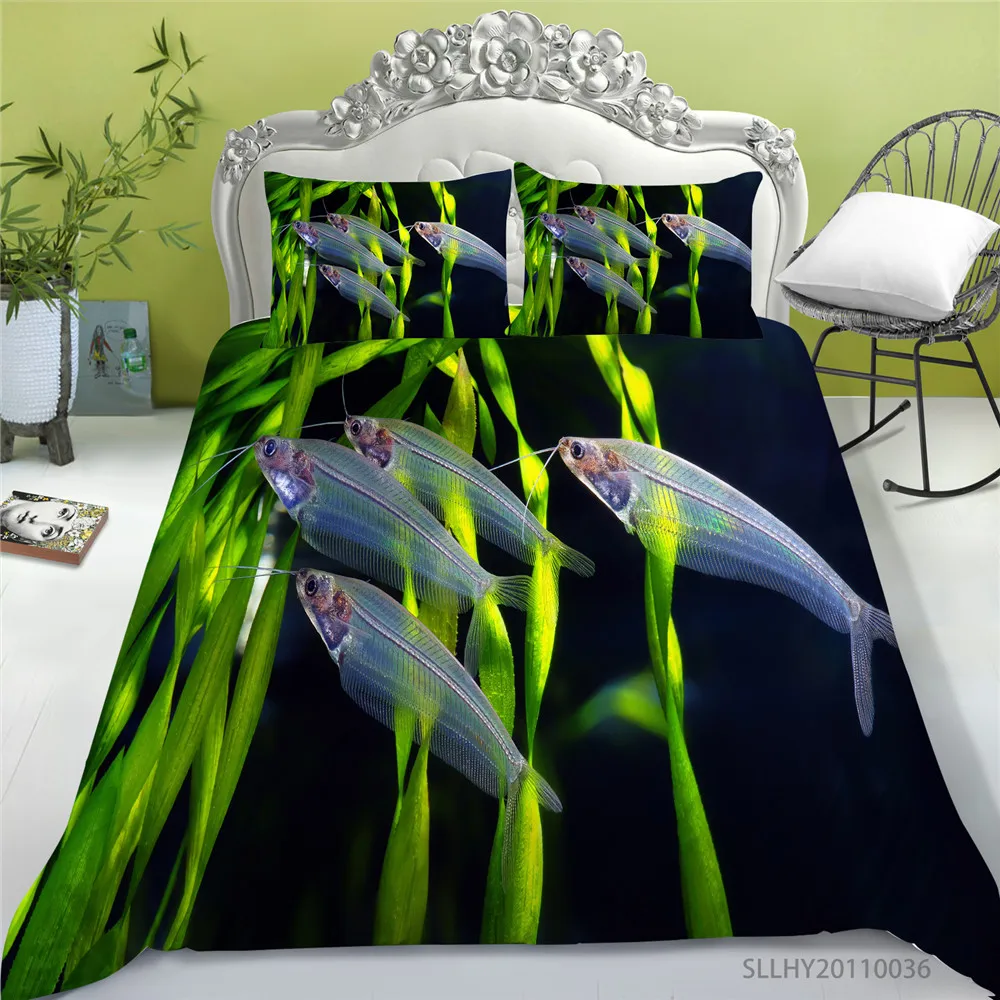 

3D Starfish Bedding Set Ocean Quilt Cover Set 2/3 Pcs Highend Bedclothes Kids Child Teen Bed Gift