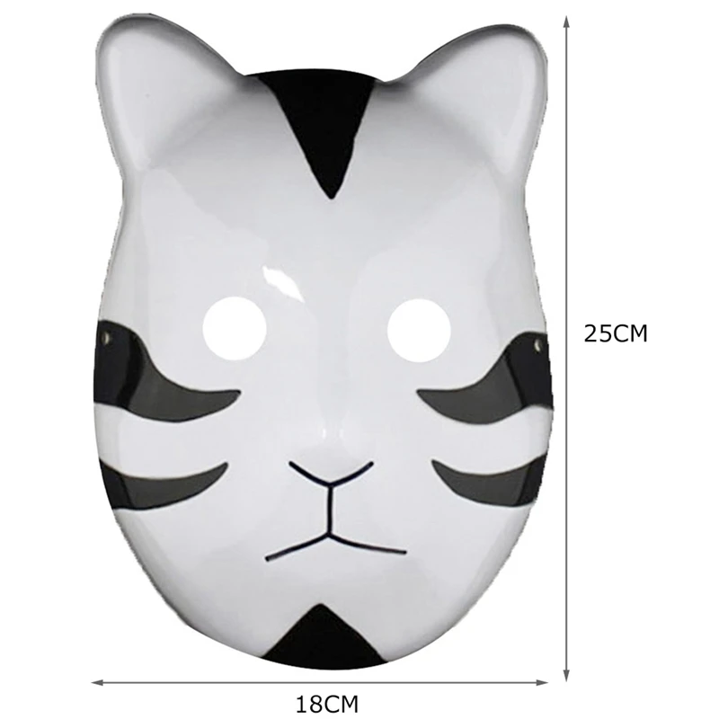 Аниме-маска для маскарада реквизит представлений Коноха АНБУ лиса кошка лицо ПВХ