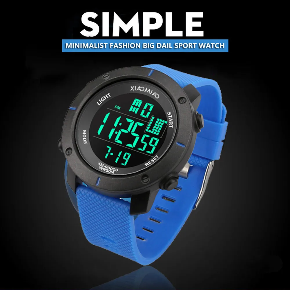 Часы наручные цифровые водонепроницаемые аналоговые военные спортивные