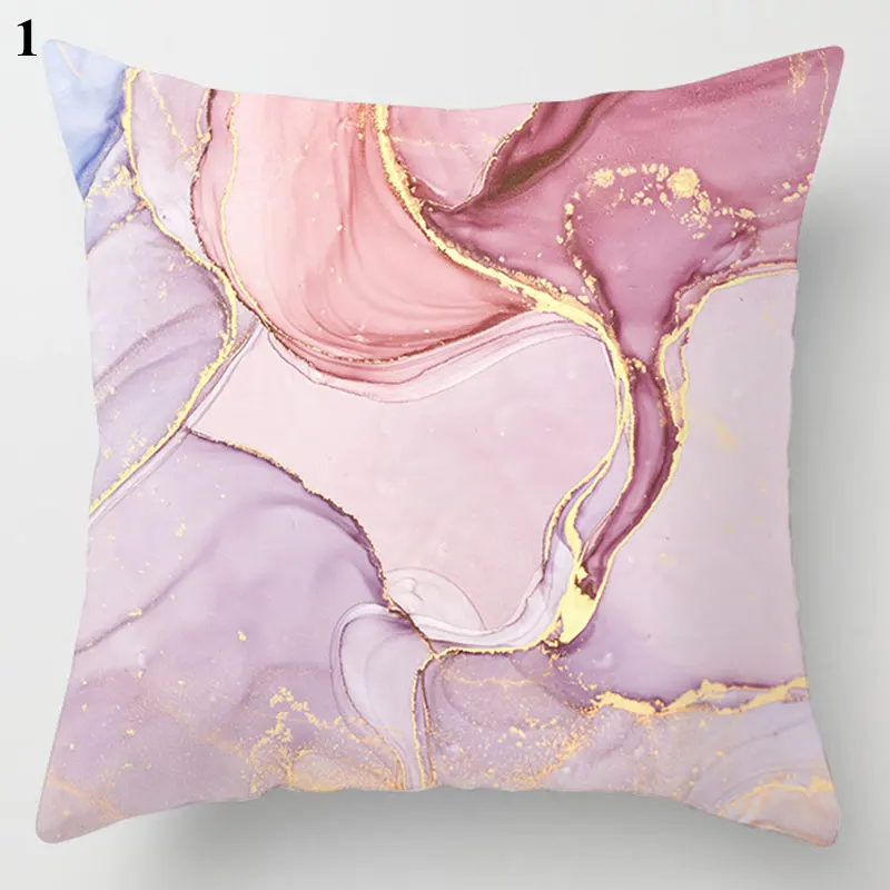 

Geometric Pillowslip Home Supplies Square Pink 45*45cm Decorative Pillow Cases Multicolor Home Textile Products Pillow Cover