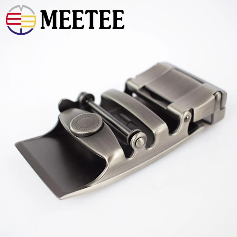 Мужской ремень с пряжкой Meetee шириной 3 5 см автоматический металлический головка