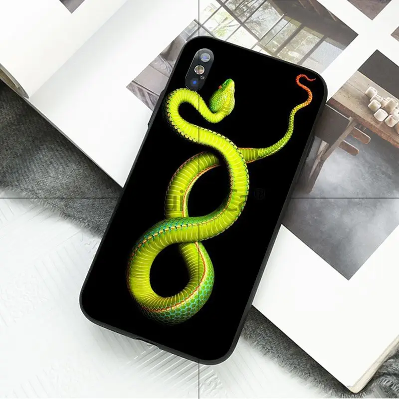 Ruicaica Coral snake animal TPU Silicone Phone Case Cover for Apple iPhone 8 7 6 6S Plus X XS MAX 5 5S SE XR 11 11pro max Cover