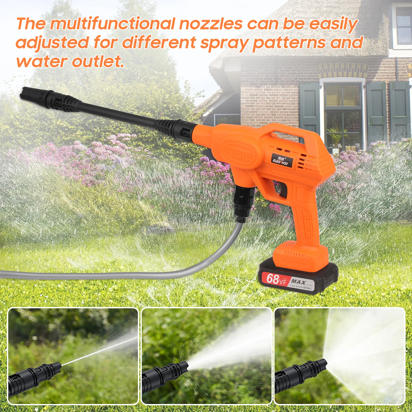 Цена Мойка Автомобильная портативная с высоким давлением, 21 в