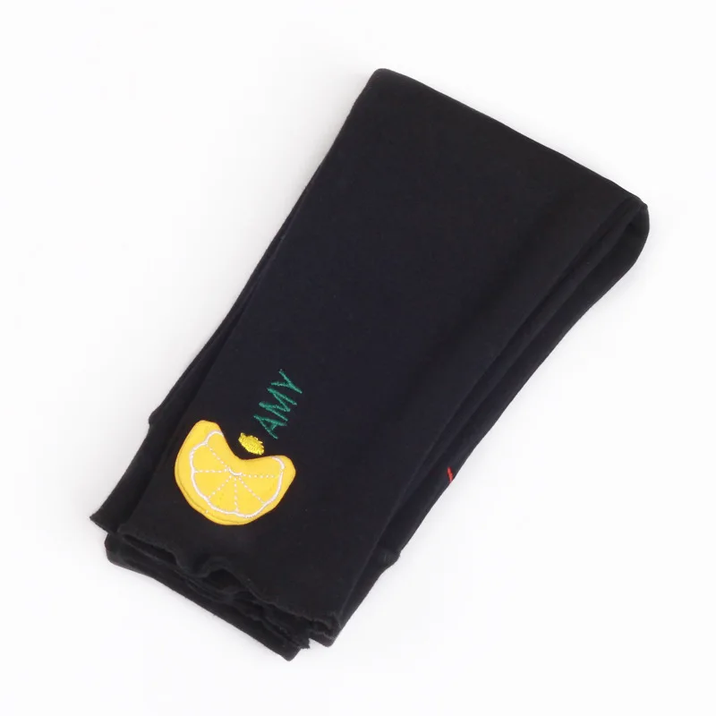Winter Baby Warm Leggings For Children 0-4T Pants Kids Thicken Warm Elastic Waist Cotton Leggings Girls Pants Trousers - Цвет: orange balck
