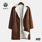 Новинка весна-осень 2020 Классическое однотонное пальто RUELK из флиса в европейском и американском стиле мужская теплая куртка мужская одежда