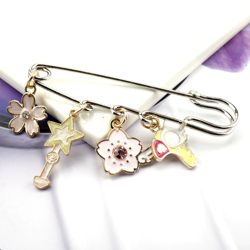 Аниме карточка Captor Сакура сладкий ангел крыло птица волшебная палочка кулон