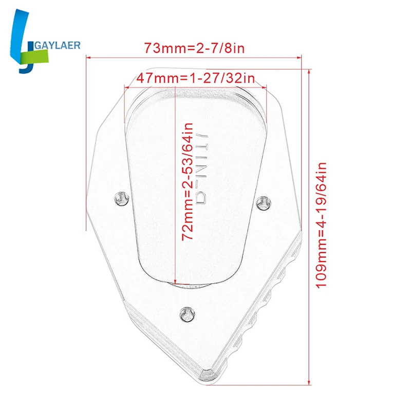 

CNC Kickstand Extension Plate Foot Side Stand Enlarge for BMW R nine T r ninet 2017 2018 2019