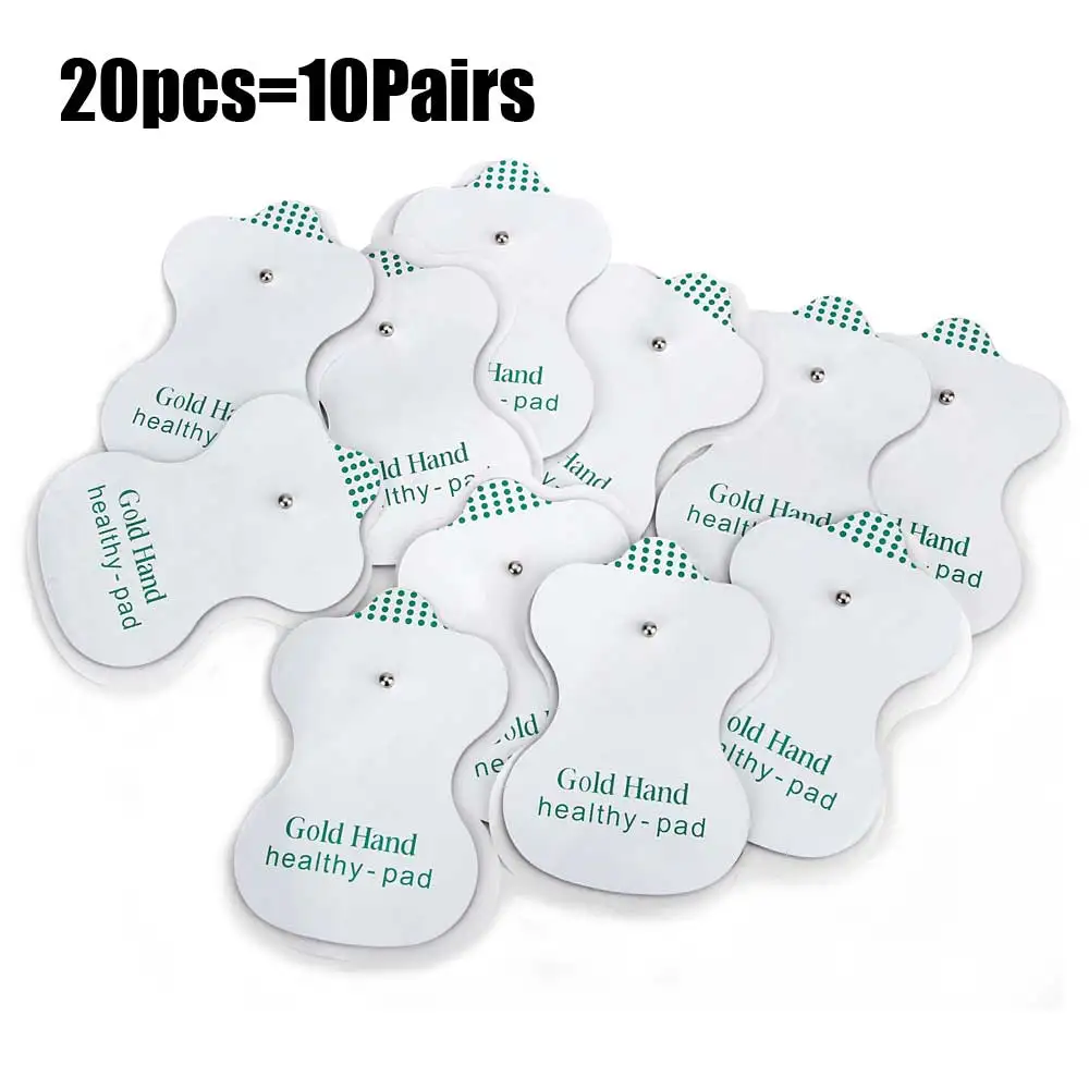 Only 20pcs Pads Tens EMS мышцы полный Электрический массажер для тела Цифровая терапия машина массаж Электронный импульсный стимулятор Расслабление тела облегчение боли - Цвет: Only 20pcs Pads