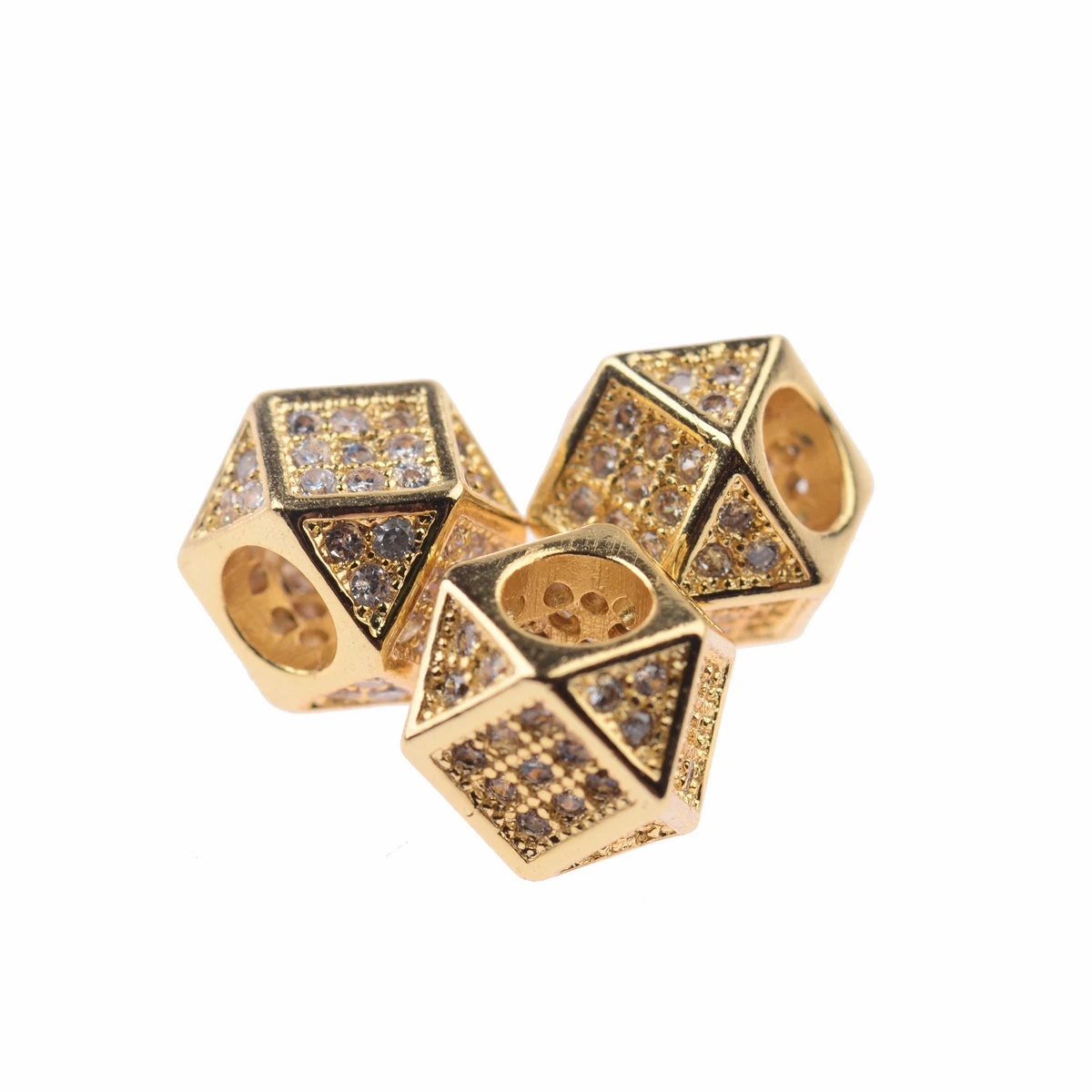 Модная модель Подвески Micro циркония в виде многоугольника алмазные бусины для