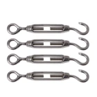 4 шт 304 нержавеющая сталь M4 крюк и проушина для стяжки светильник кого натяжения троса