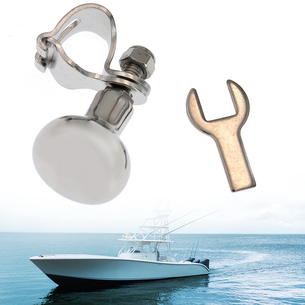 

Universal Steering Wheel Spinner Knob Stainless Steel Power Handle + Wrench