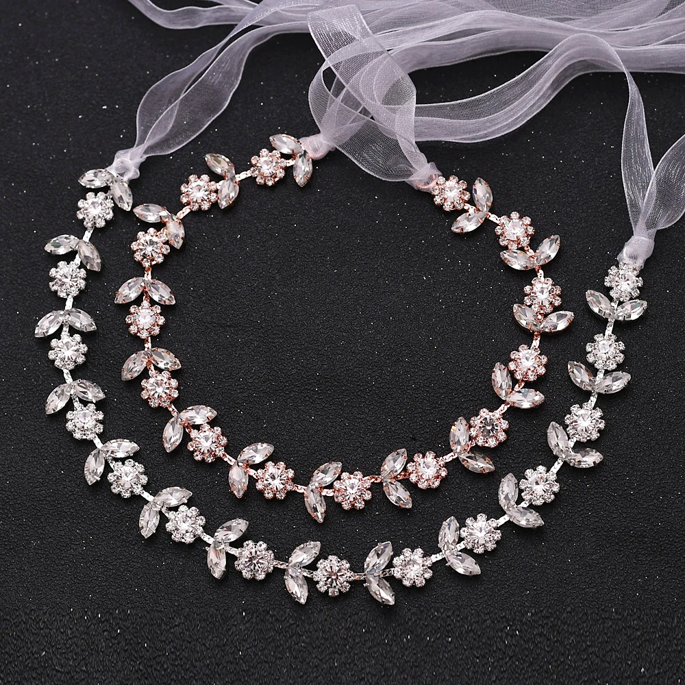 

Handmade Wedding Head Piece Bridal Hair Accessories Silver Diamond Bridal Headbands Sparkling Bridal Tiaras and Crowns