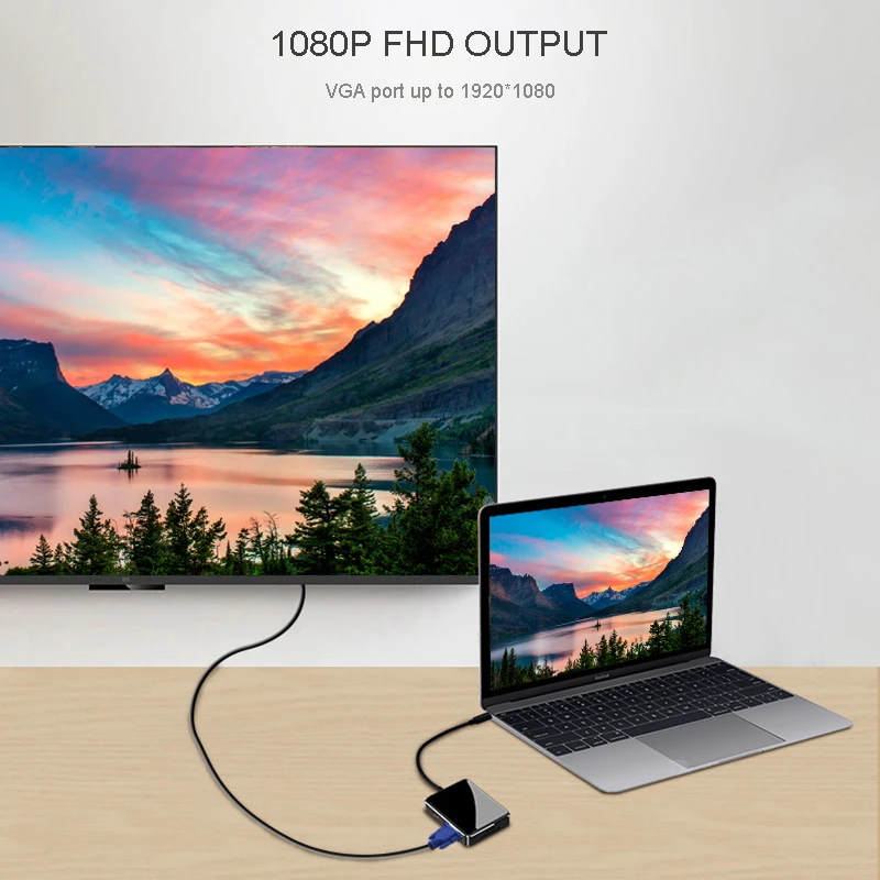 USB концентратор Thunderbolt 3 1000 Мбит/с HDMI 4K VGA 1080P|USB-хабы| |