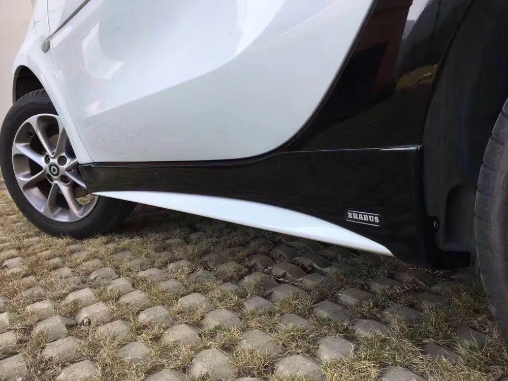Для Benz Smart Fortwo Forfour 453 Неокрашенная Передняя Задняя губная сторона юбки переднее заднее крыло клеш Комплект кузова задний спойлер бампер